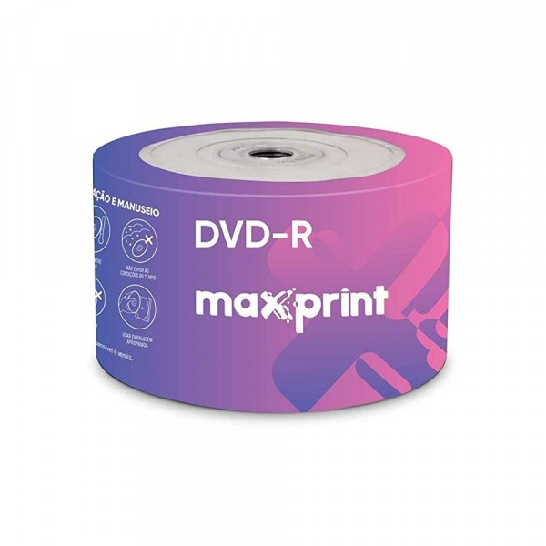 MIDIA DVD-R MAXPRINT 4.7GB/120MIN 16X - 506066 UND