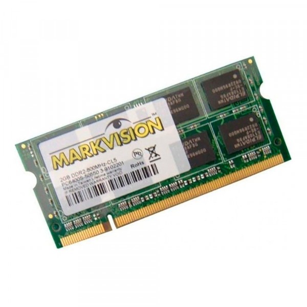MEMÓRIA RAM 2GB DDR2 PARA NOTEBOOK MARKVISION