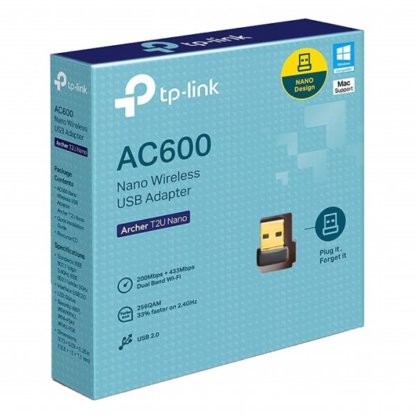 ADAPTADOR USB WIRELESS TP-LINK AC600 ARCHER T2U