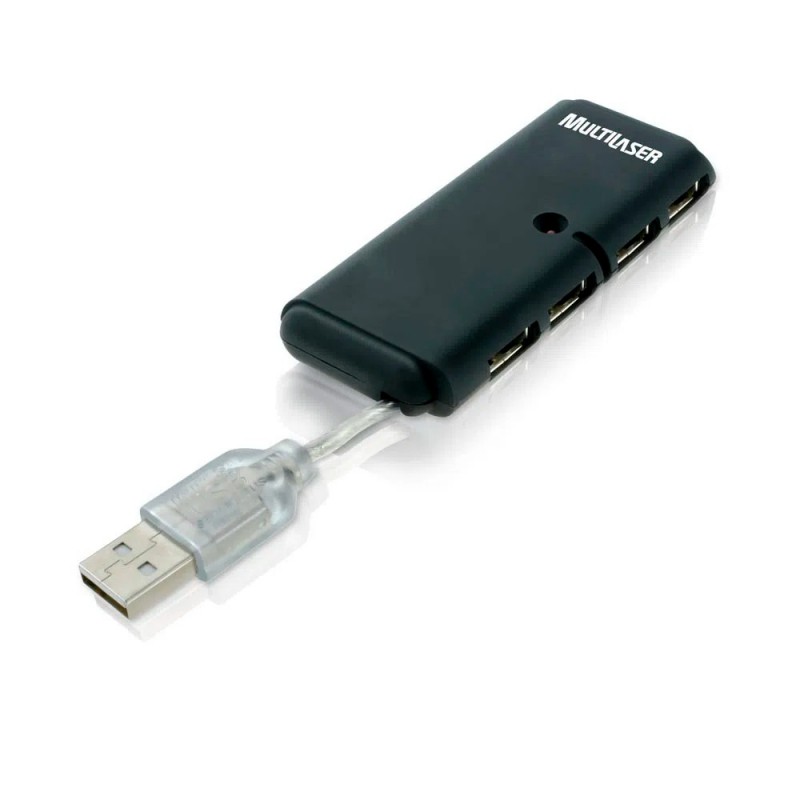 HUB USB SLIM 4 PORTAS USB MULTILASER AC064