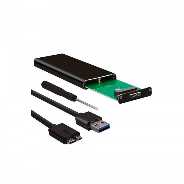 CASE GAVETA HD SSD PARA SATA M2 USB 3.0 EXBOM