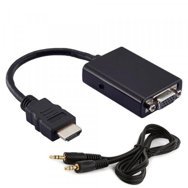 CABO ADAPTADOR CONVERSOR HDMI PARA VGA COM AUDIO EXBOM