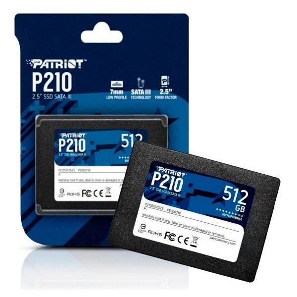 HD SSD PATRIOT 512GB SATA - P210