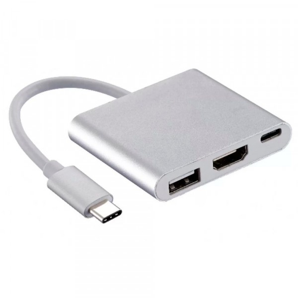 ADAPTADOR DE VIDEO TIPO-C PARA HDMI USB3.0 E USB-C